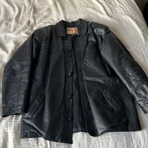 vintage leather jacket